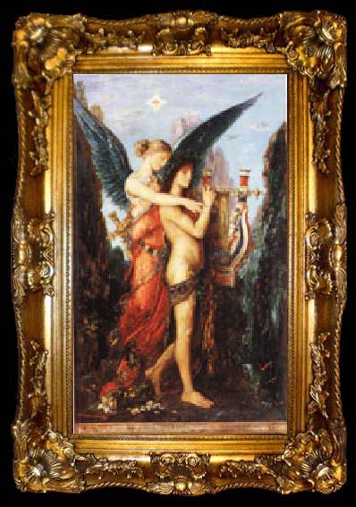 framed  Gustave Moreau Hesiod and the Muse, ta009-2